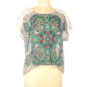 Style&Co Short Sleeve Blouse Size L (Petite)